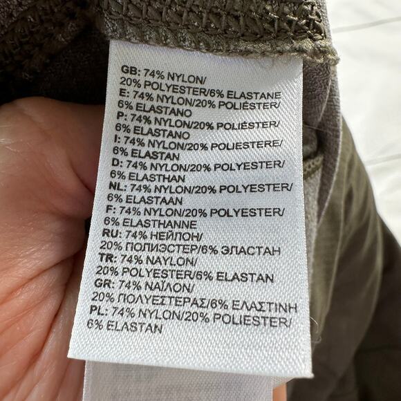 The North Face Pants Womens 10 Regular Green Brown Nylon Hiking Stretch Hiking - Picture 4 of 11